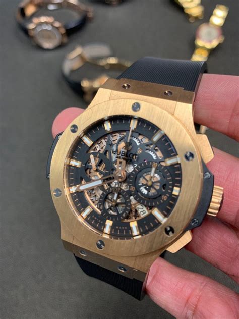 hublot big band rose gold with white dail